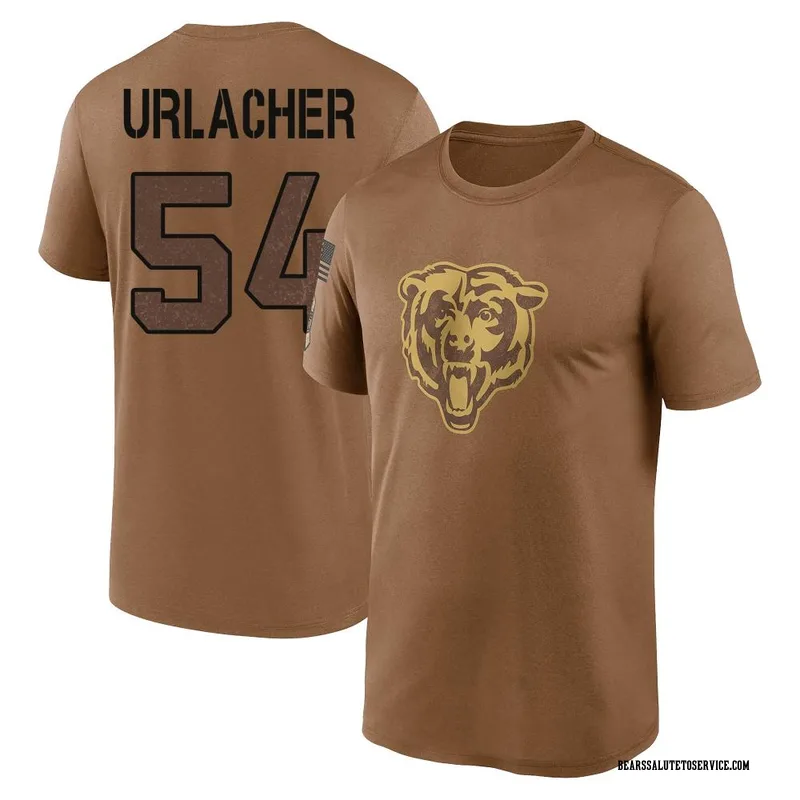 Men's Brian Urlacher Chicago Bears Legend Brown 2023 Salute To Service Performance T-Shirt