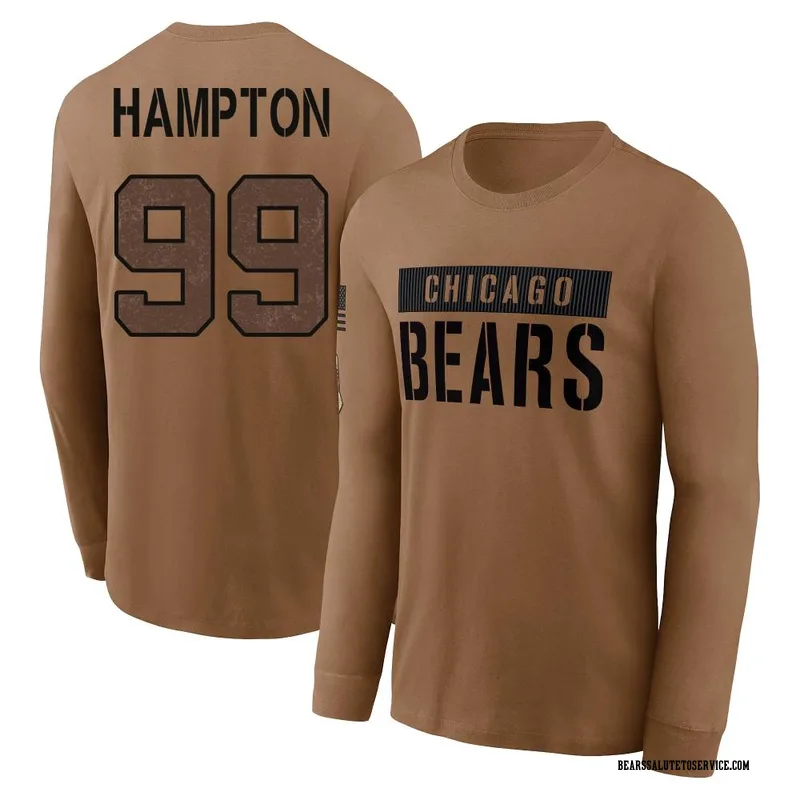 Men's Dan Hampton Chicago Bears Brown 2023 Salute To Service Long Sleeve T-Shirt
