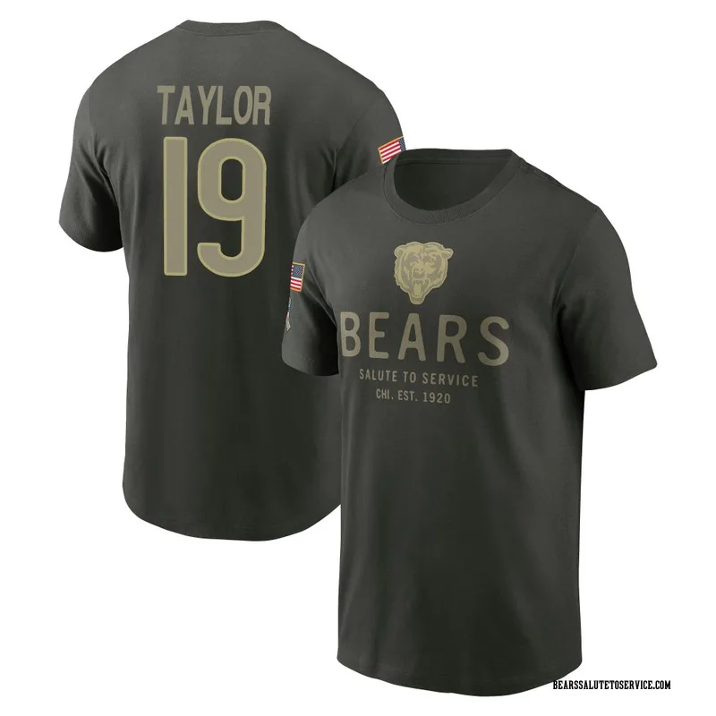 Men's Tory Taylor Chicago Bears Green Forest/ 2025 Salute to Service Sideline Primary Edge T-Shirt