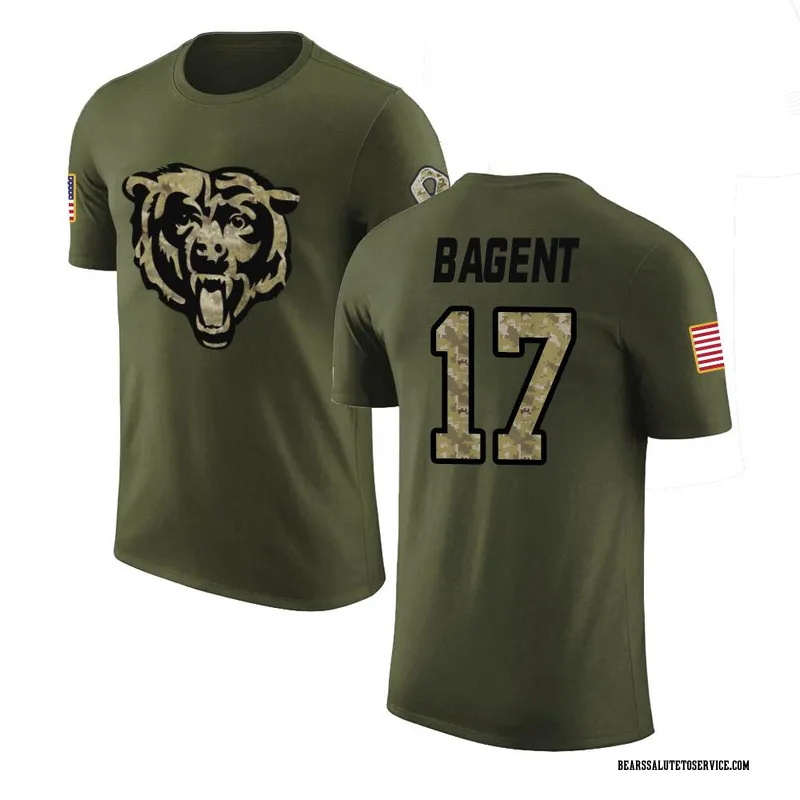 Men's Tyson Bagent Chicago Bears Legend Olive Salute to Service T-Shirt
