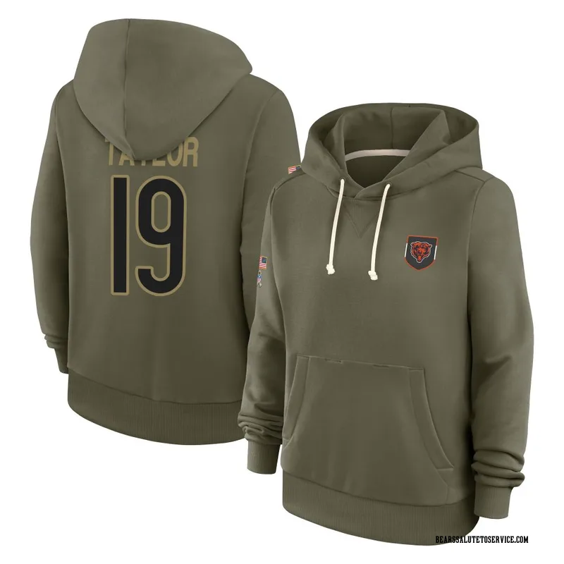Women's Tory Taylor Chicago Bears Olive 2025 Salute to Service Hoodie