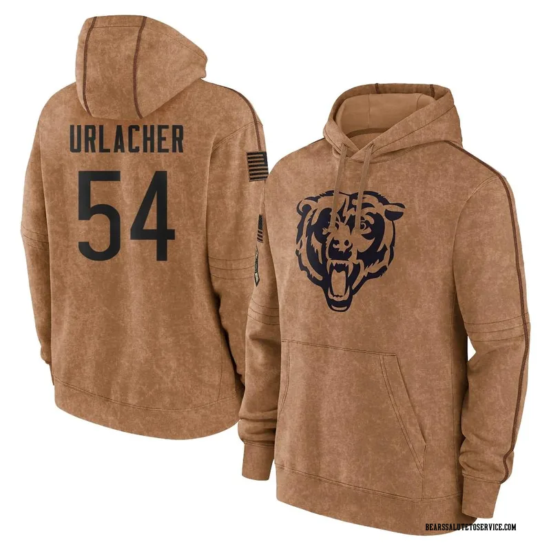 Youth Brian Urlacher Chicago Bears Brown 2023 Salute To Service Club Pullover Hoodie