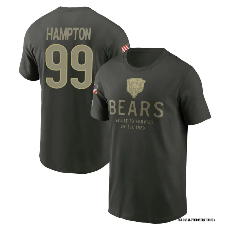 Youth Dan Hampton Chicago Bears Green Forest/ 2025 Salute to Service Sideline Primary Edge T-Shirt