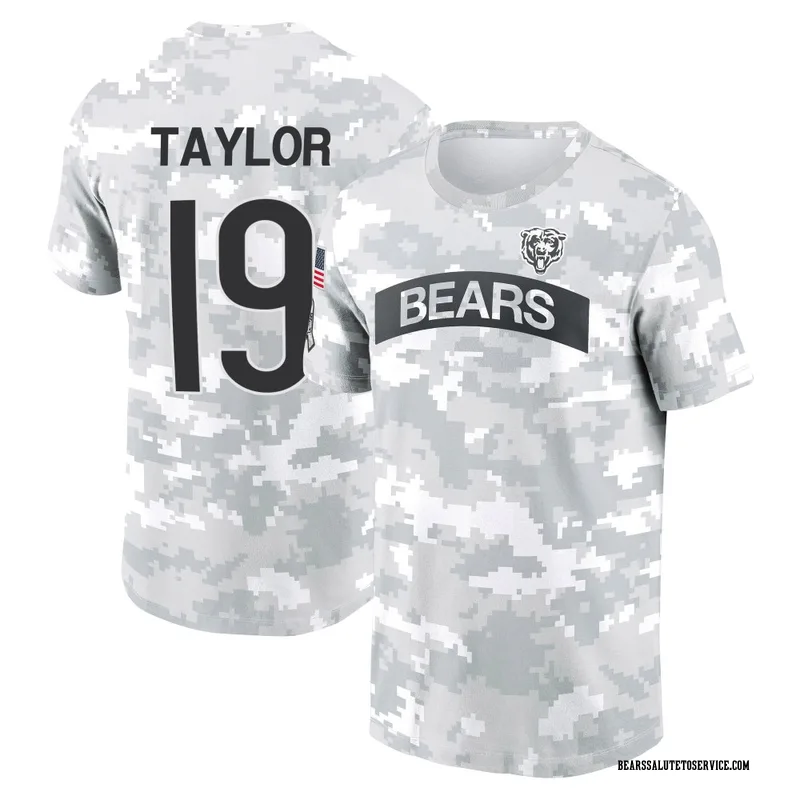 Youth Tory Taylor Chicago Bears Camo Arctic 2024 Salute to Service Performance T-Shirt