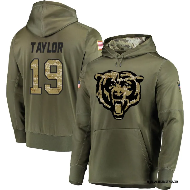 Youth Tory Taylor Chicago Bears Olive Salute to Service Pullover Hoodie
